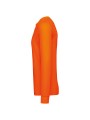 WK. DESIGNED TO WORK T-shirt unisexe écoresponsable manches longues coton/polyester fluorescent orange personnalisable
