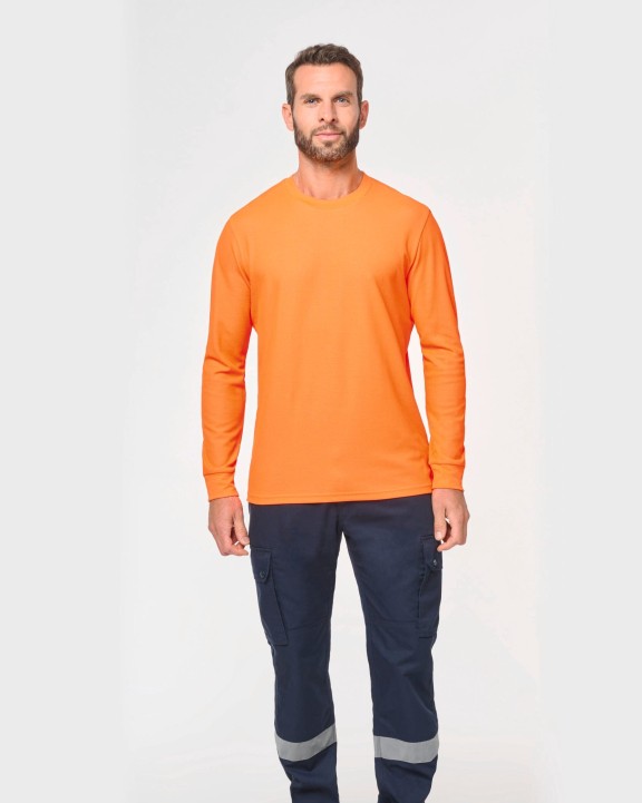 T-shirt personnalisable WK. DESIGNED TO WORK T-shirt unisexe écoresponsable manches longues coton/polyester