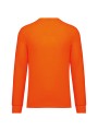 WK. DESIGNED TO WORK T-shirt unisexe écoresponsable manches longues coton/polyester fluorescent orange personnalisable