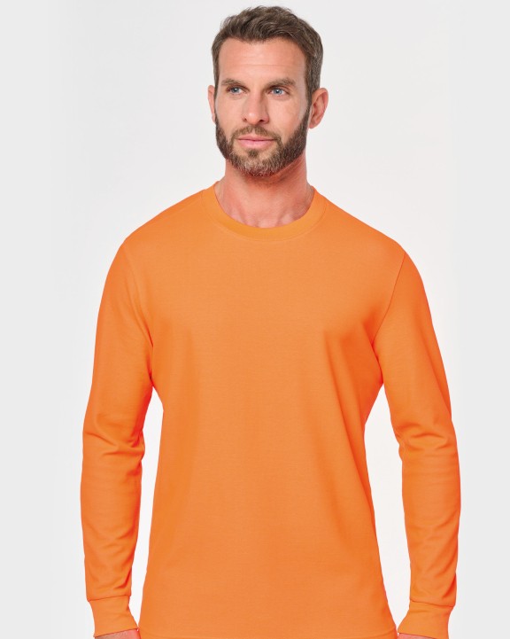 T-shirt WK. DESIGNED TO WORK Ecologisch uniseks T-shirt lange mouwen katoen/polyester voor bedrukking &amp; borduring