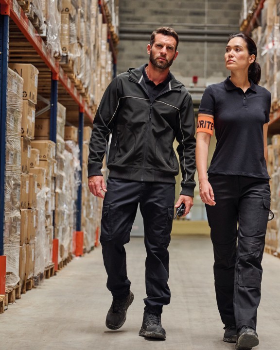 Pantalon personnalisable WK. DESIGNED TO WORK Pantalon cargo unisexe avec bas élastiqué
