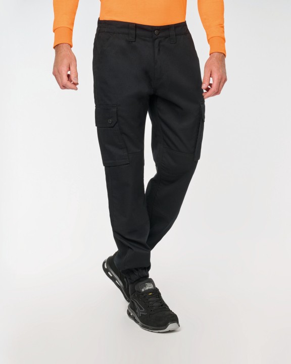 Pantalon personnalisable WK. DESIGNED TO WORK Pantalon cargo unisexe avec bas élastiqué