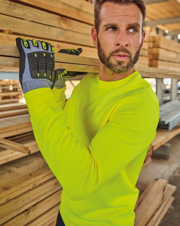 Pantalon personnalisable WK. DESIGNED TO WORK Pantalon cargo unisexe avec bas élastiqué et bande réfléchissante