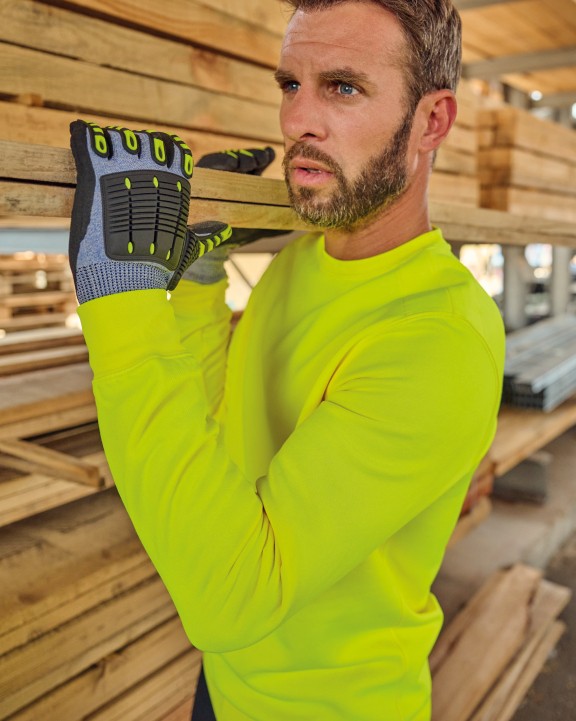 Pantalon personnalisable WK. DESIGNED TO WORK Pantalon cargo unisexe avec bas élastiqué et bande réfléchissante