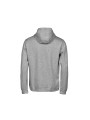TEE JAYS ATHLETIC HOODED SWEAT heather grey personnalisable