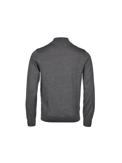 TEE JAYS MEN'S HALF ZIP gris chiné personnalisable