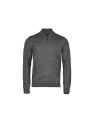 TEE JAYS MEN'S HALF ZIP gris chiné personnalisable