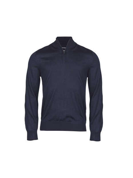 TEE JAYS MEN'S HALF ZIP bleu marine personnalisable
