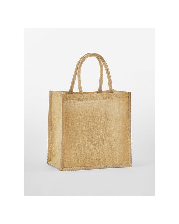 WESTFORDMILL NATURAL STARCHED JUTE MINI GIFT BAG Tasche personalisierbar