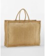 WESTFORDMILL NATURAL STARCHED JUTE MARKET SHOPPER Tote Bag personalisierbar