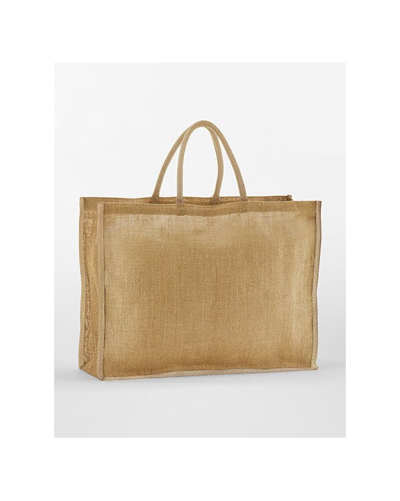 WESTFORDMILL NATURAL STARCHED JUTE MARKET SHOPPER Tote Bag personalisierbar