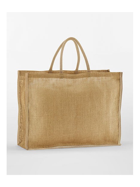 WESTFORDMILL NATURAL STARCHED JUTE MARKET SHOPPER naturel/naturel personnalisable