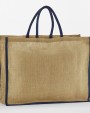 WESTFORDMILL NATURAL STARCHED JUTE MARKET SHOPPER Tote Bag personalisierbar