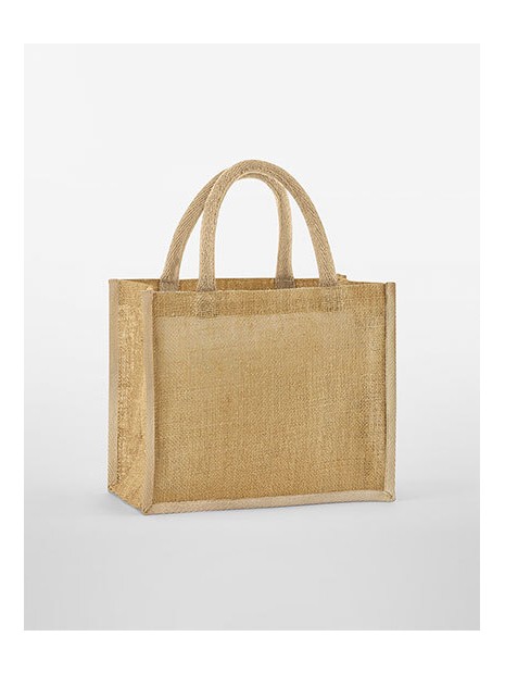WESTFORDMILL NATURAL STARCHED JUTE MIDI TOTE naturel/naturel personnalisable