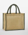 WESTFORDMILL NATURAL STARCHED JUTE MIDI TOTE Tote Bag personalisierbar