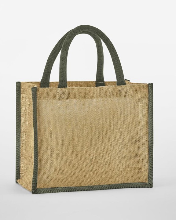 WESTFORDMILL NATURAL STARCHED JUTE MIDI TOTE Tote Bag personalisierbar