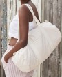 WESTFORDMILL STRIPED ORGANIC COTTON BARREL BAG Tasche personalisierbar