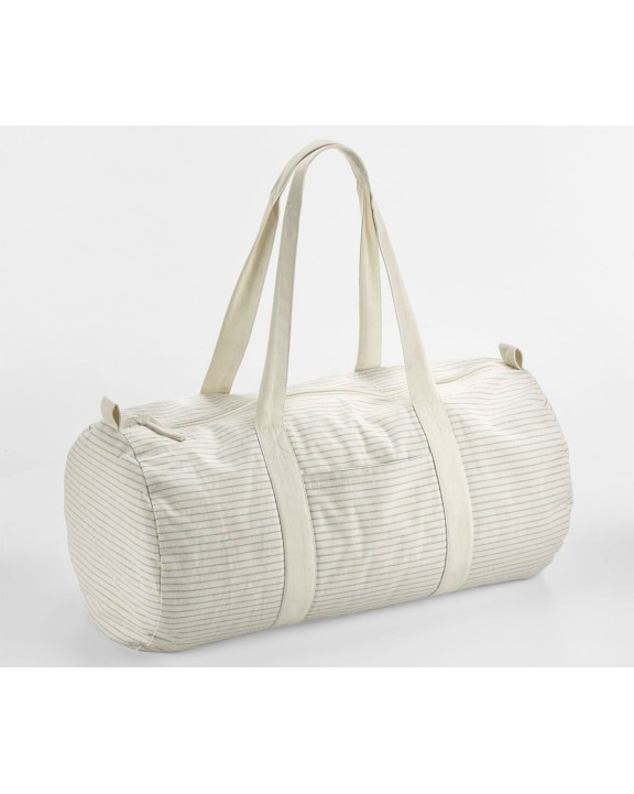 WESTFORDMILL STRIPED ORGANIC COTTON BARREL BAG Tasche personalisierbar