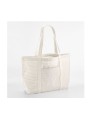 WESTFORDMILL STRIPED ORGANIC COTTON SHOPPER red stripe personnalisable