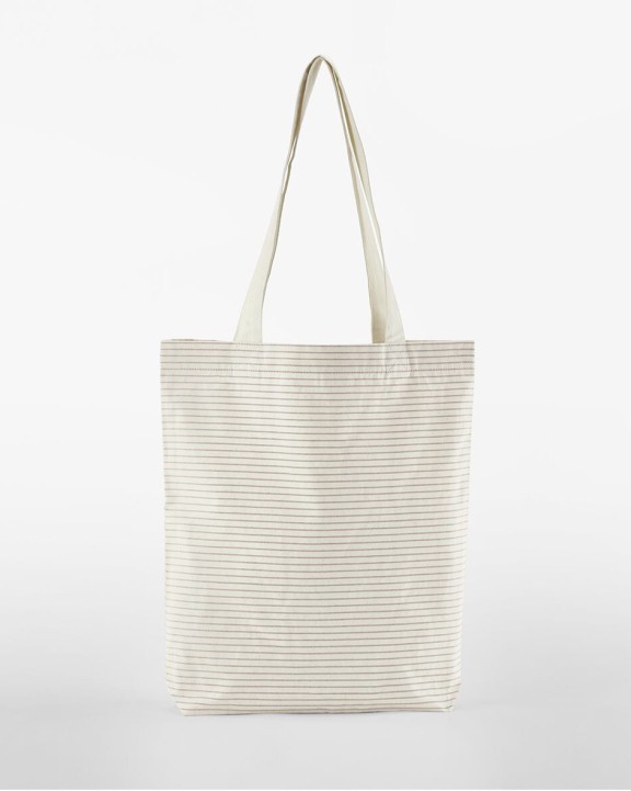 Tote bag WESTFORDMILL STRIPED ORGANIC COTTON TOTE voor bedrukking &amp; borduring