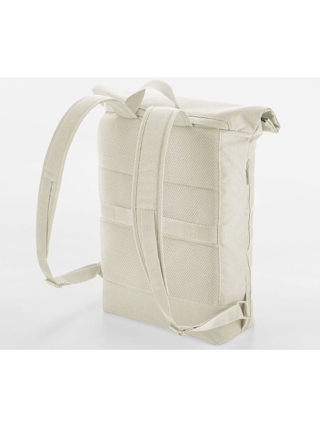 BAG BASE SIMPLICITY ROLL TOP BACKPACK beige personnalisable
