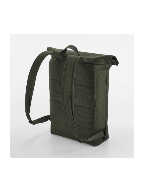 BAG BASE SIMPLICITY ROLL TOP BACKPACK pine green personnalisable