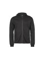 TEE JAYS ATHLETIC HOODED FULL ZIP SWEAT noir personnalisable
