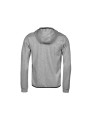 TEE JAYS ATHLETIC HOODED FULL ZIP SWEAT heather grey personnalisable
