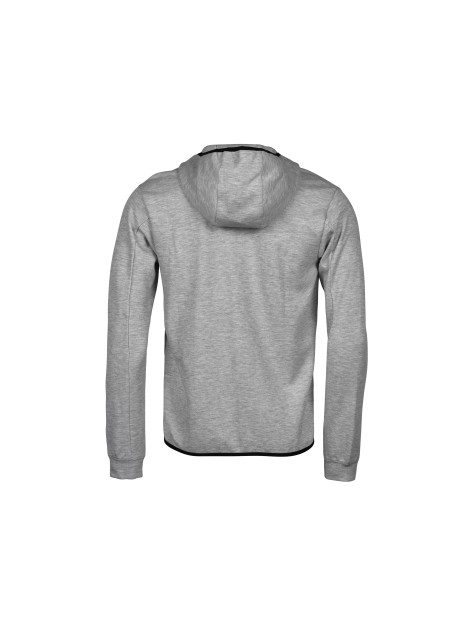 TEE JAYS ATHLETIC HOODED FULL ZIP SWEAT heather grey personnalisable