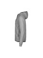 TEE JAYS ATHLETIC HOODED FULL ZIP SWEAT heather grey personnalisable
