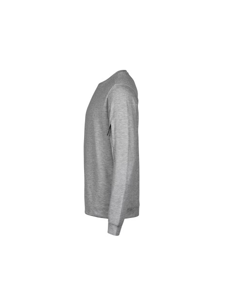 TEE JAYS ATHLETIC CREW NECK SWEAT heather grey personnalisable