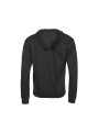 TEE JAYS RIBBED INTERLOCK HOODED FULL ZIP noir personnalisable