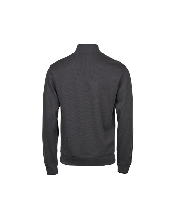 TEE JAYS RIBBED INTERLOCK HALF ZIP Sweatshirt personalisierbar