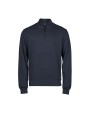 TEE JAYS RIBBED INTERLOCK HALF ZIP Sweatshirt personalisierbar