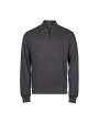 TEE JAYS RIBBED INTERLOCK HALF ZIP Sweatshirt personalisierbar