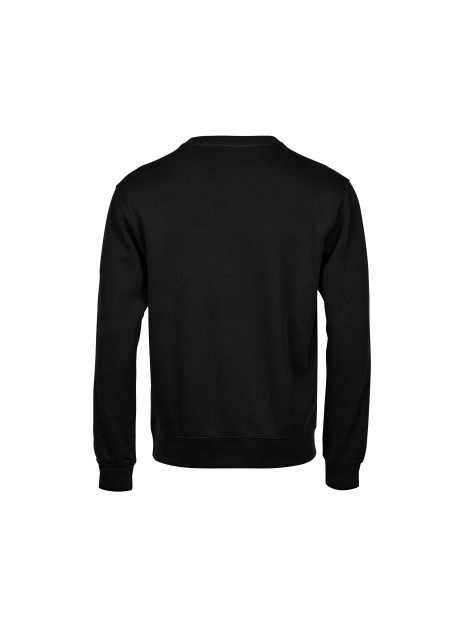 TEE JAYS RIBBED INTERLOCK CREW NECK noir personnalisable