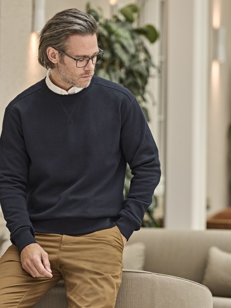 Sweat-shirts à personnaliser TEE JAYS RIBBED INTERLOCK CREW NECK 