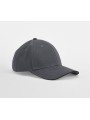 BEECHFIELD EARTHAWARE® CLASSIC ORGANIC COTTON 6 PANEL CAP - SANDWICH PEAK graphite/noir personnalisable