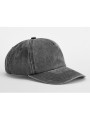 BEECHFIELD RELAXED 5 PANEL VINTAGE CAP vintage noir personnalisable