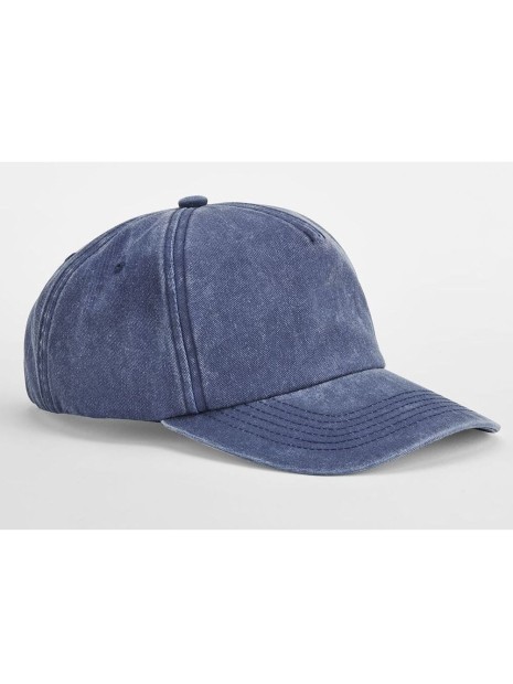 BEECHFIELD RELAXED 5 PANEL VINTAGE CAP vintage denim personnalisable