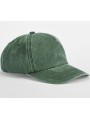 BEECHFIELD RELAXED 5 PANEL VINTAGE CAP vintage vert bouteille personnalisable