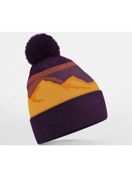 BEECHFIELD POMPOM MOUNTAIN PEAKS BEANIE desert peaks personnalisable