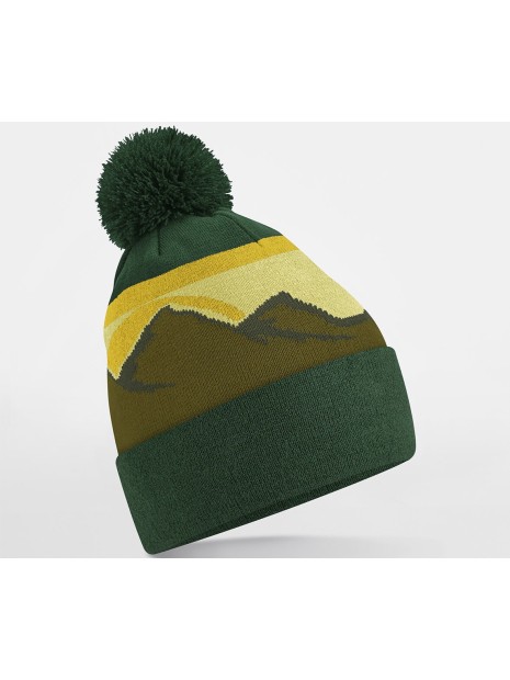 BEECHFIELD POMPOM MOUNTAIN PEAKS BEANIE alpine peaks personnalisable