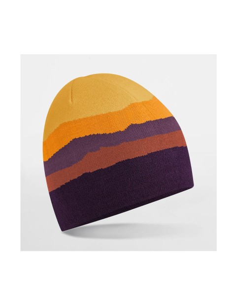 BEECHFIELD MOUTAIN PEAKS PULL ON BEANIE desert peaks personnalisable