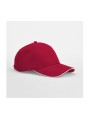 BEECHFIELD TEAM SPORTS-TECH CAP rouge classique/blanc personnalisable