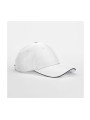 BEECHFIELD TEAM SPORTS-TECH CAP blanc/french marine personnalisable