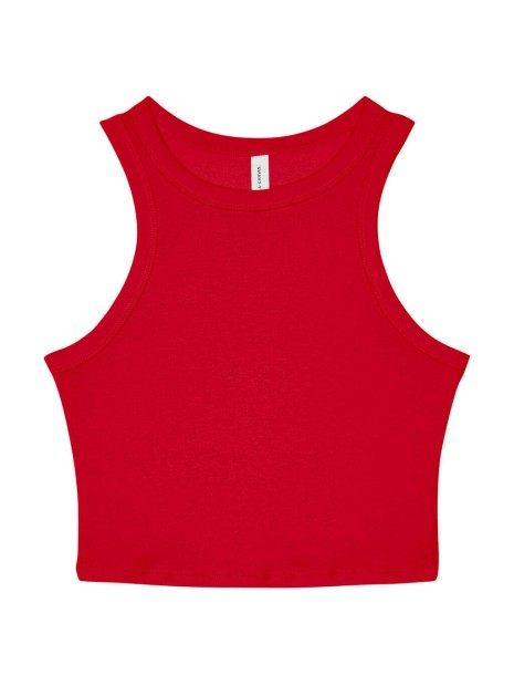 BELLA-CANVAS WOMEN'S MICRO RIB RACER TANK solid red blend personnalisable