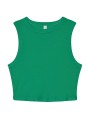 BELLA-CANVAS WOMEN'S MICRO RIB MUSCLE CROP TANK solid kelly blend personnalisable