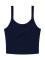 BELLA-CANVAS Women's Micro Rib Spaghetti Strap Tank solid navy blend personnalisable