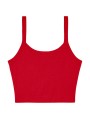 BELLA-CANVAS Women's Micro Rib Spaghetti Strap Tank solid red blend personnalisable
